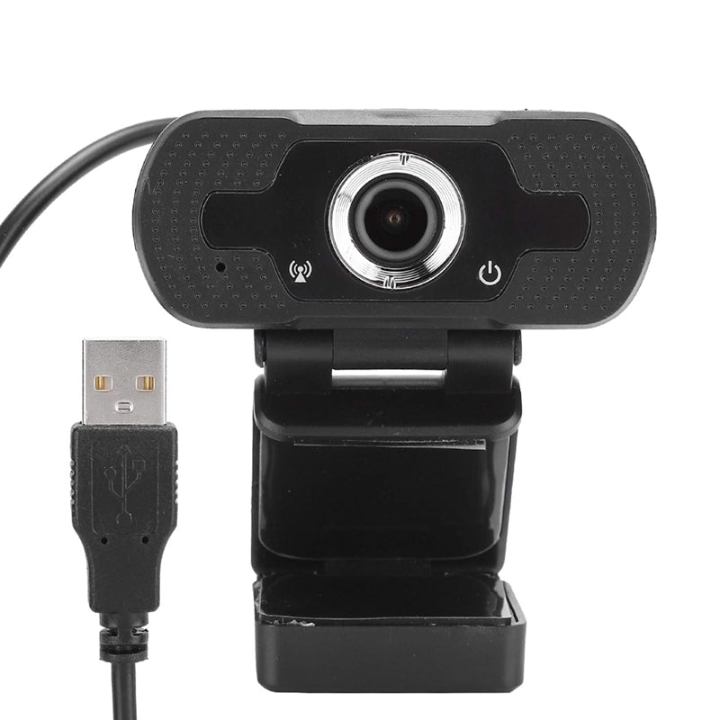 Webcam Full Hd 1080p USB Com Microfone – Cor Preto