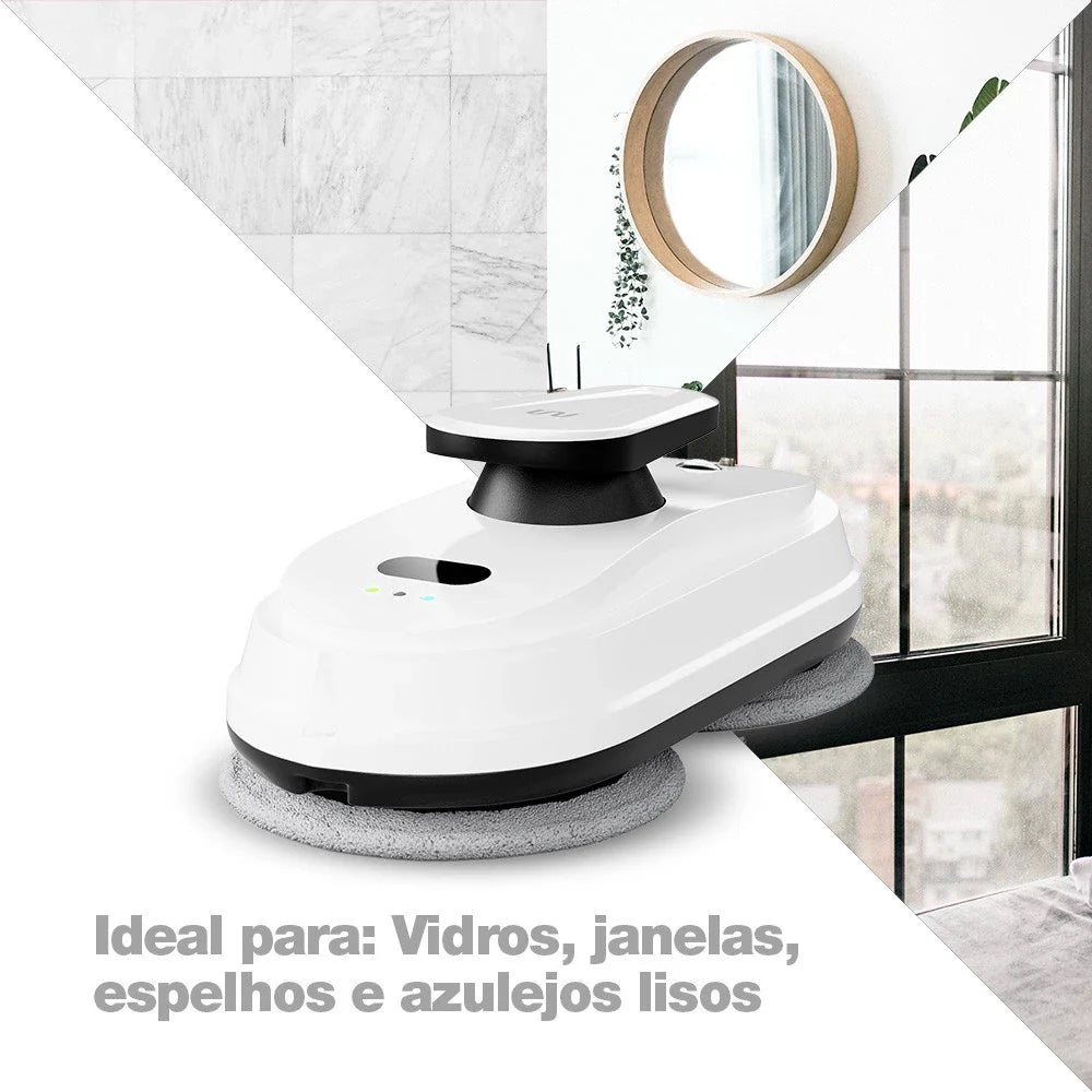 Robô Limpa Vidros e Janelas Cleanbot Multi Bivolt 80W Branco